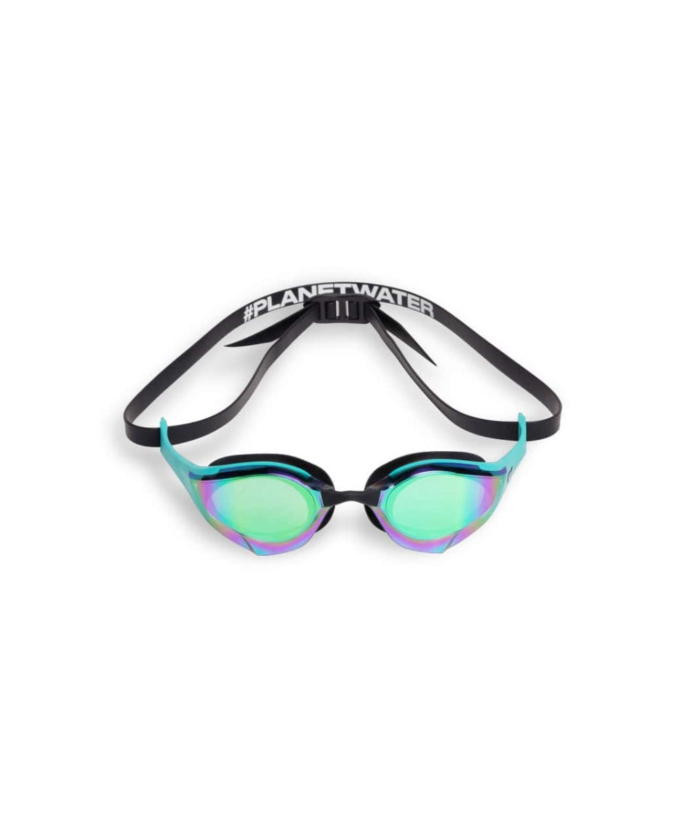 Arena Cobra Edge Swipe Mirror Racing Goggles - Emerald/Peacock/Black | Allens Of Kingsbury