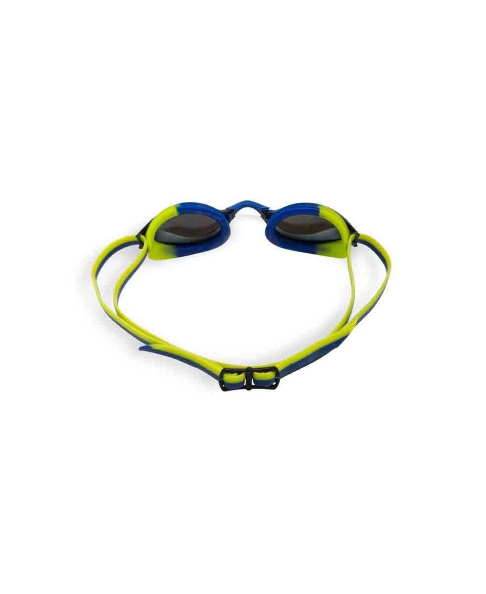 Arena Python Junior Mirror Racing Goggles - Blue/Blue Lime | Allens Of Kingsbury