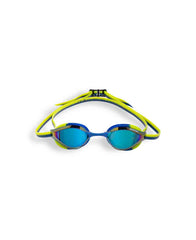 Arena Python Junior Mirror Racing Goggles - Blue/Blue Lime | Allens Of Kingsbury