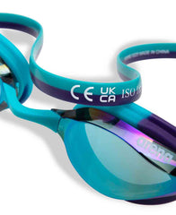 Arena Python Junior Mirror Racing Goggles - Emerald/Peacock | Allens Of Kingsbury