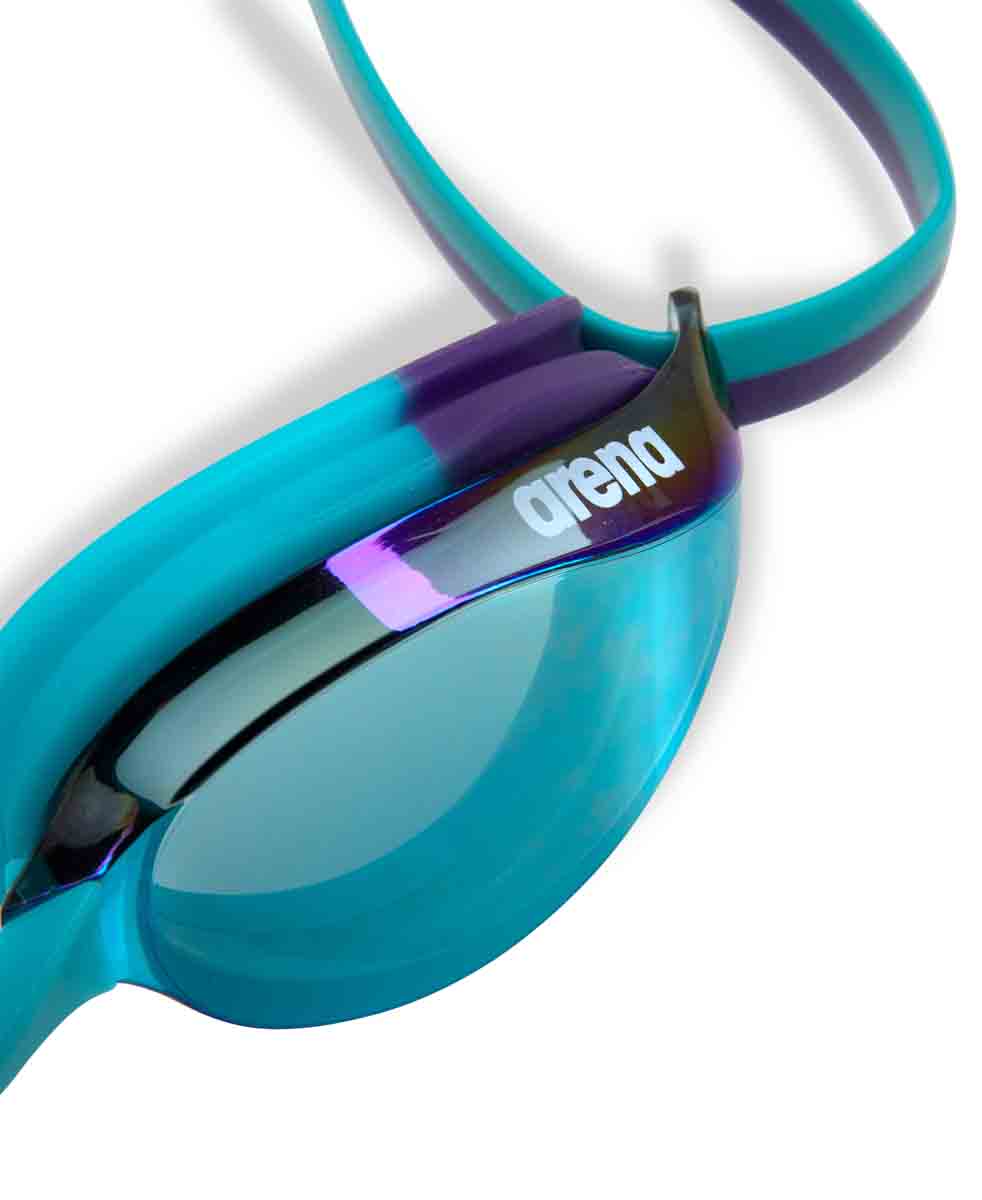 Arena Python Junior Mirror Racing Goggles - Emerald/Peacock | Allens Of Kingsbury