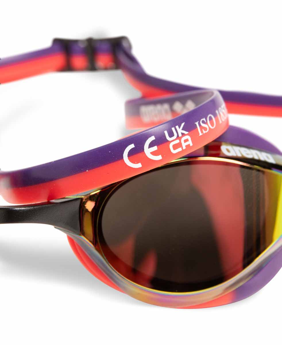 Arena Python Mirror Racing Goggles - Copper/Plum/Coral | Allens Of Kingsbury