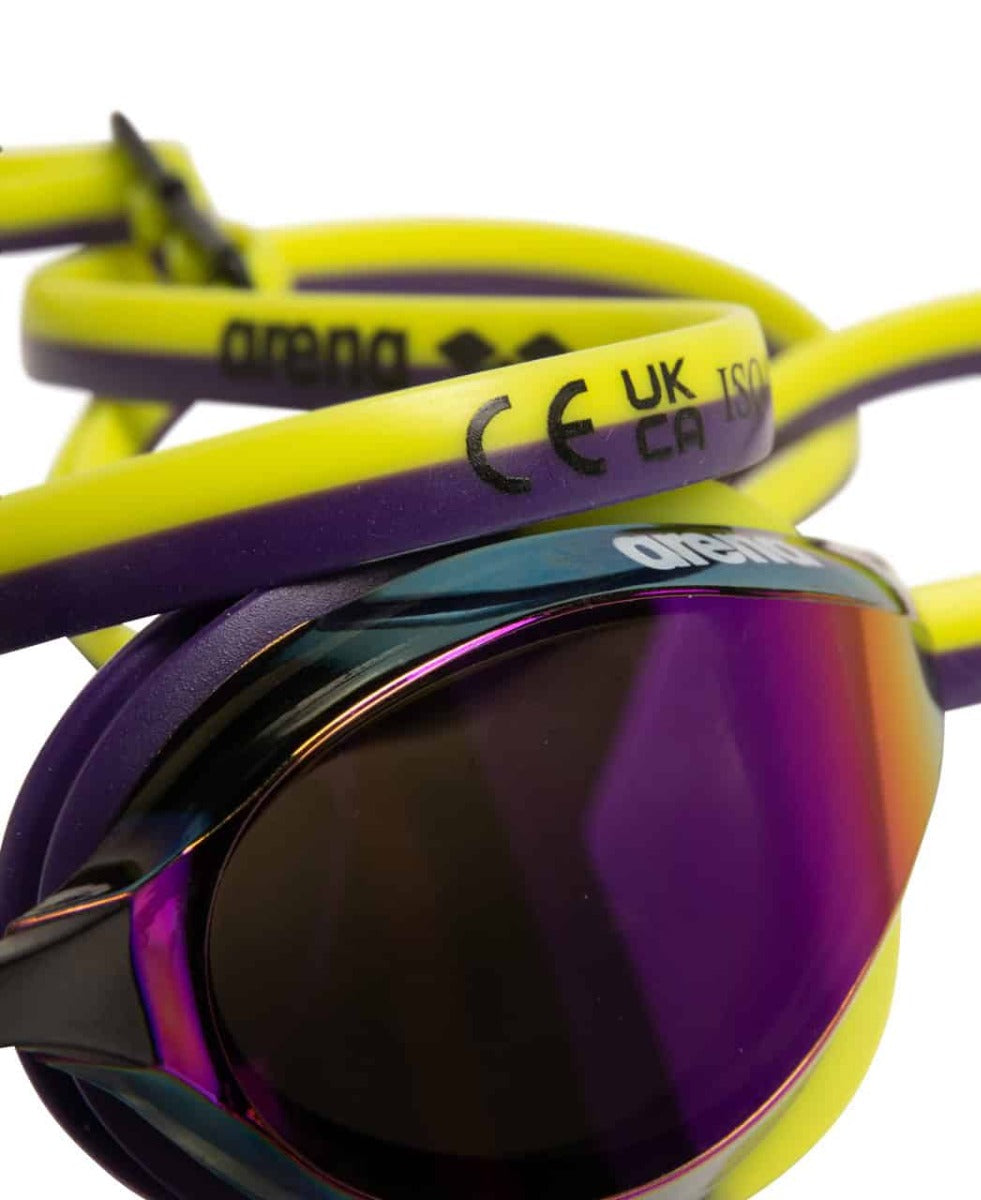 Arena Python Mirror Racing Goggles - Violet/Plum/Lime | Allens Of Kingsbury