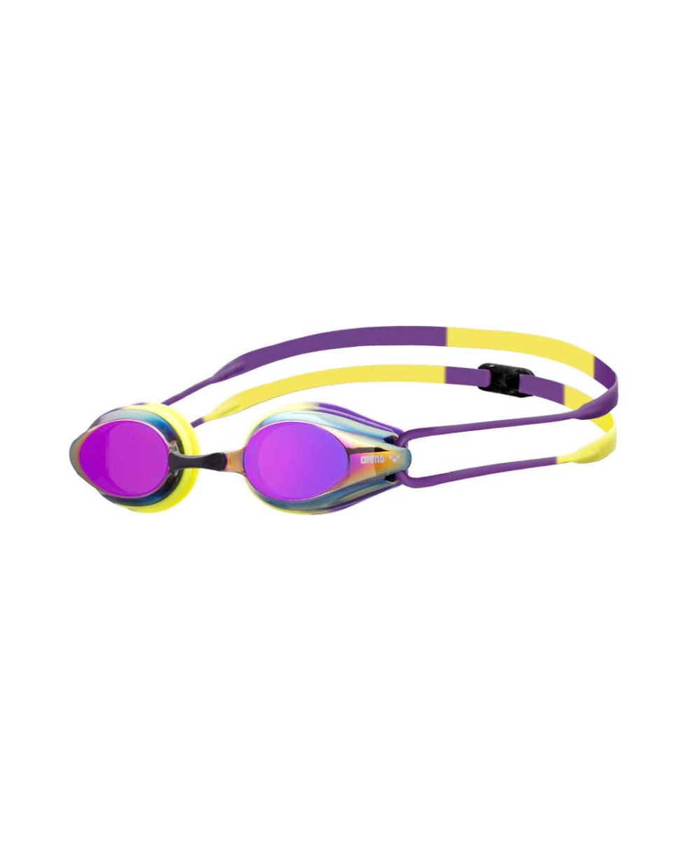 Arena Tracks Mirror Racing Goggles - Violet/Plum/Lime | Allens Of Kingsbury