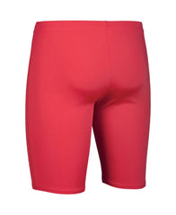 Arena men's team swim solid jammer, close-up of the blue swim jammers designed for competitive swimming.