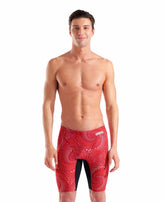 Arena Mens Fireflow Swim Jammer - Black/Team Red | Allens Of Kingsbury