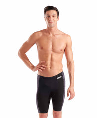 Arena Mens Snakeskin Swim Jammer - Black/Team Black | Allens Of Kingsbury