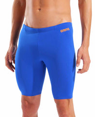 Arena Mens Team Swim Solid Jammer - Neon Blue/Team Orange - Allens Swimwear