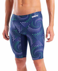 Arena Mens Fireflow Swim Jammer - Navy/Team Blue/Green | Allens Of Kingsbury