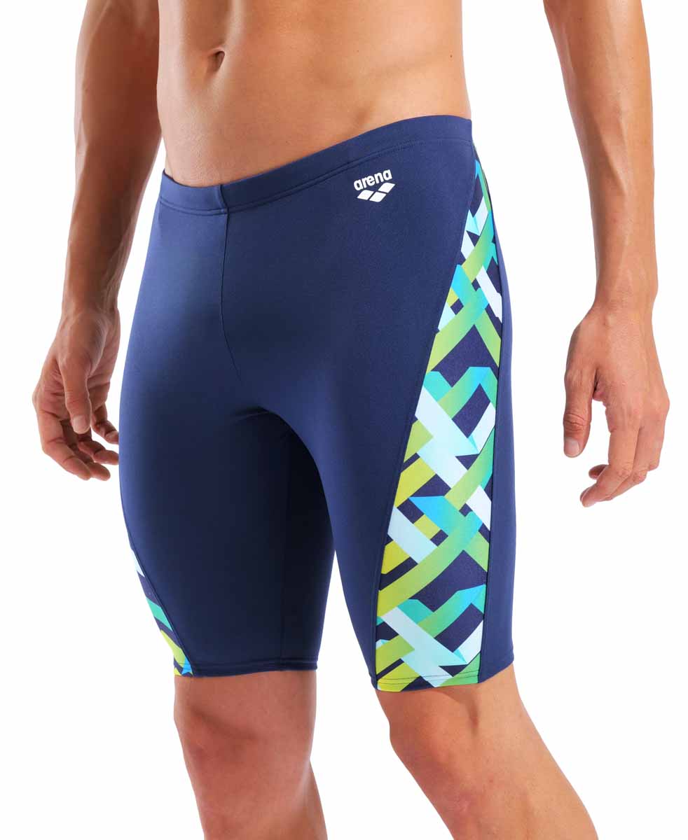 Arena Mens Texture Swim Jammer - Navy/Multi | Allens Of Kingsbury