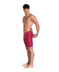 Arena Men's Powerskin ST Next Jammer in deep red, high-performance swimwear for competitive swimming.