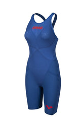 Blue Arena Women's Carbon Glide Kneesuit, a sleek, fitted swimwear designed for competitive swimming and training.