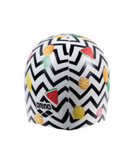 Arena HD Fruits Swim Cap - White/Multi/Black | Allens Of Kingsbury