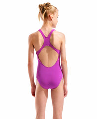 Arena Girls Solid Team Swim Pro Swimsuit - Very Fuchsia/Water | Allens Of Kingsbury