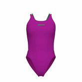 Arena Womens Solid Swim Tech Multi Back Swimsuit - Fuchsia/Green | Allens Of Kingsbury