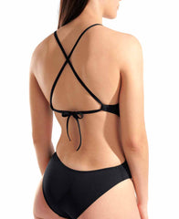 Arena Womens Solid Tie Back Swimsuit - Black | Allens Of Kingsbury
