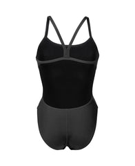Black Arena Women's Team Challenge Solid Swimsuit, a sleek one-piece swimsuit designed for competitive swimming.
