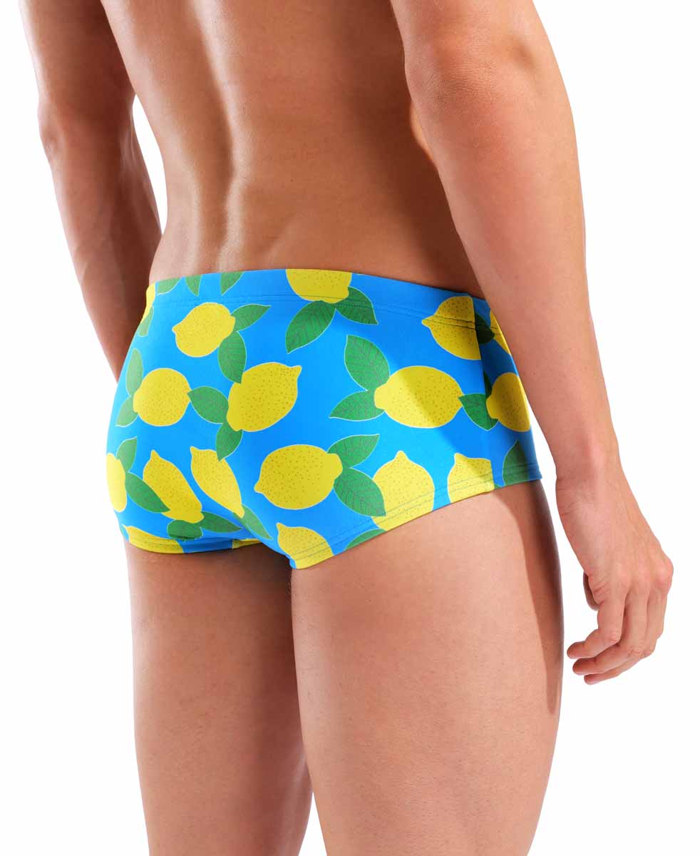 Arena Mens Lemons Low Waist Swim Short - Turquoise/Multi | Allens Of Kingsbury