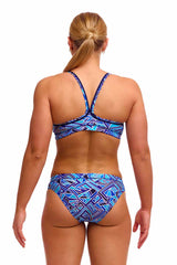 Funkita Ladies Blue Bits Sports Top - Blue | Allens Of Kingsbury