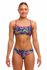 Funkita Ladies Lolly Leopard Sports Top - Multi | Allens Of Kingsbury