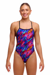 Funkita Ladies Big Bang Twisted One Piece Swimsuit - Multi | Allens Of Kingsbury