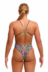 Funkita Ladies Bitsy Boss Single Strength One Piece Swimsuit - Multi | Allens Of Kingsbury