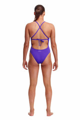 Funkita Ladies Crush Tie Me Tight One Piece Swimsuit - Purple | Allens Of Kingsbury