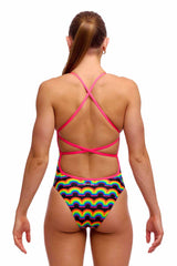 Funkita Ladies Rainbowie Strapped In One Piece Swimsuit - Multi | Allens Of Kingsbury