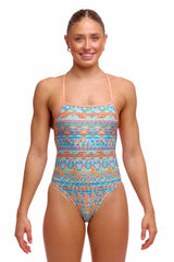 Funkita Ladies Ship Shape Strapped In One Piece Swimsuit - Multi | Allens Of Kingsbury