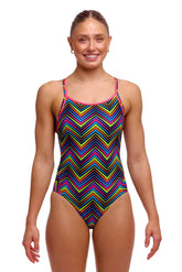 Funkita Ladies Up Down Diamond Back Secure One Piece Swimsuit - Multi | Allens Of Kingsbury