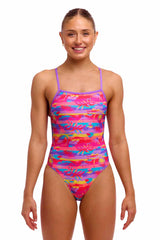 Funkita Ladies Leave In Single Strength One Piece Swimsuit - Multi | Allens Of Kingsbury