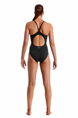Funkita Ladies Still Black Diamond Back One Piece Swimsuit - Black | Allens Of Kingsbury