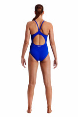Funkita Ladies Still Speed Diamond Back One Piece Swimsuit - Royal | Allens Of Kingsbury