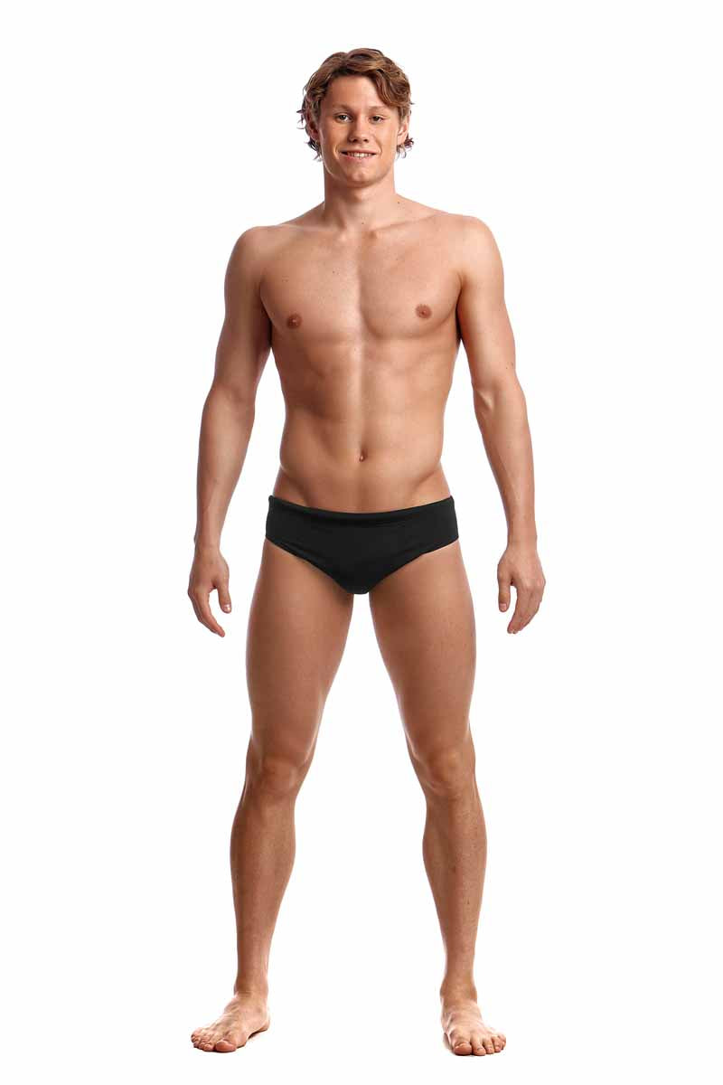 Funky Trunks Mens Still Black Classic Brief - Black | Allens Of Kingsbury