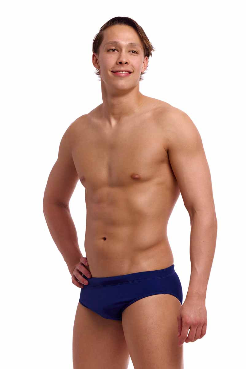 Funky Trunks Mens Still Ocean Classic Brief - Navy | Allens Of Kingsbury