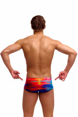 Funky Trunks Mens Sunset Delight Sidewinder Trunk - Multi | Allens Of Kingsbury