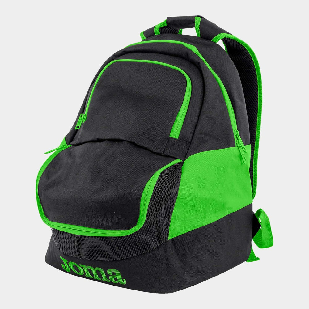 Joma Diamond II Backpack - Black/Fluo Green | Allens Of Kingsbury