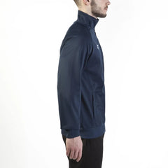 Joma men's navy Gala jacket with zip-up front and ribbed cuffs, designed for casual wear and athletic style.