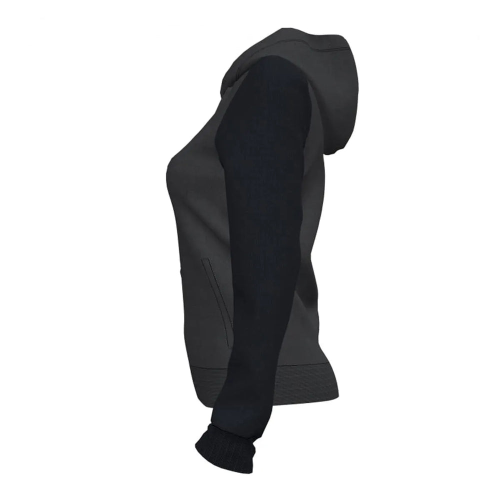 Joma Womens Academy IV Zip-Up Hoodie - Anthracite/Black | Allens Of Kingsbury