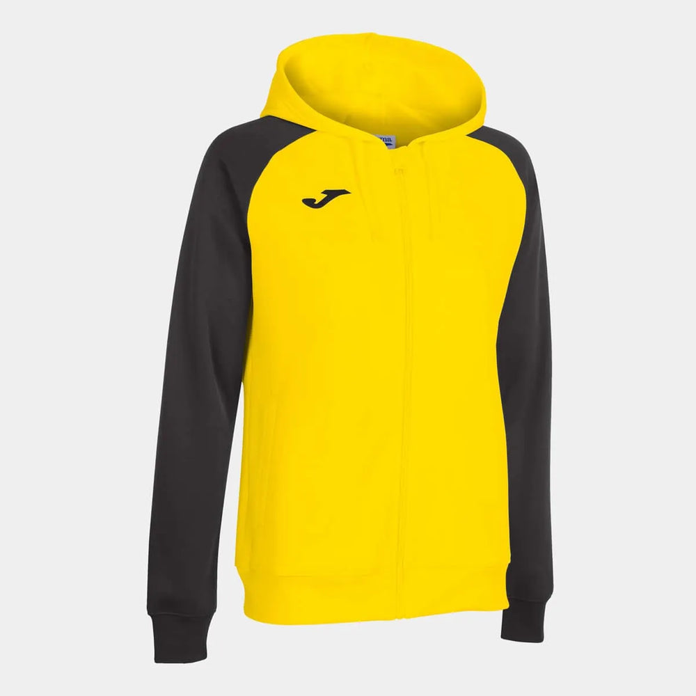 Joma Womens Academy IV Zip-Up Hoodie - Yellow/Black | Allens Of Kingsbury