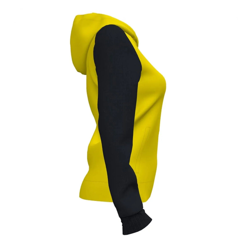 Joma Womens Academy IV Zip-Up Hoodie - Yellow/Black | Allens Of Kingsbury