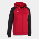 Joma Girls Academy IV Zip-Up Hoodie - Red/Black | Allens Of Kingsbury