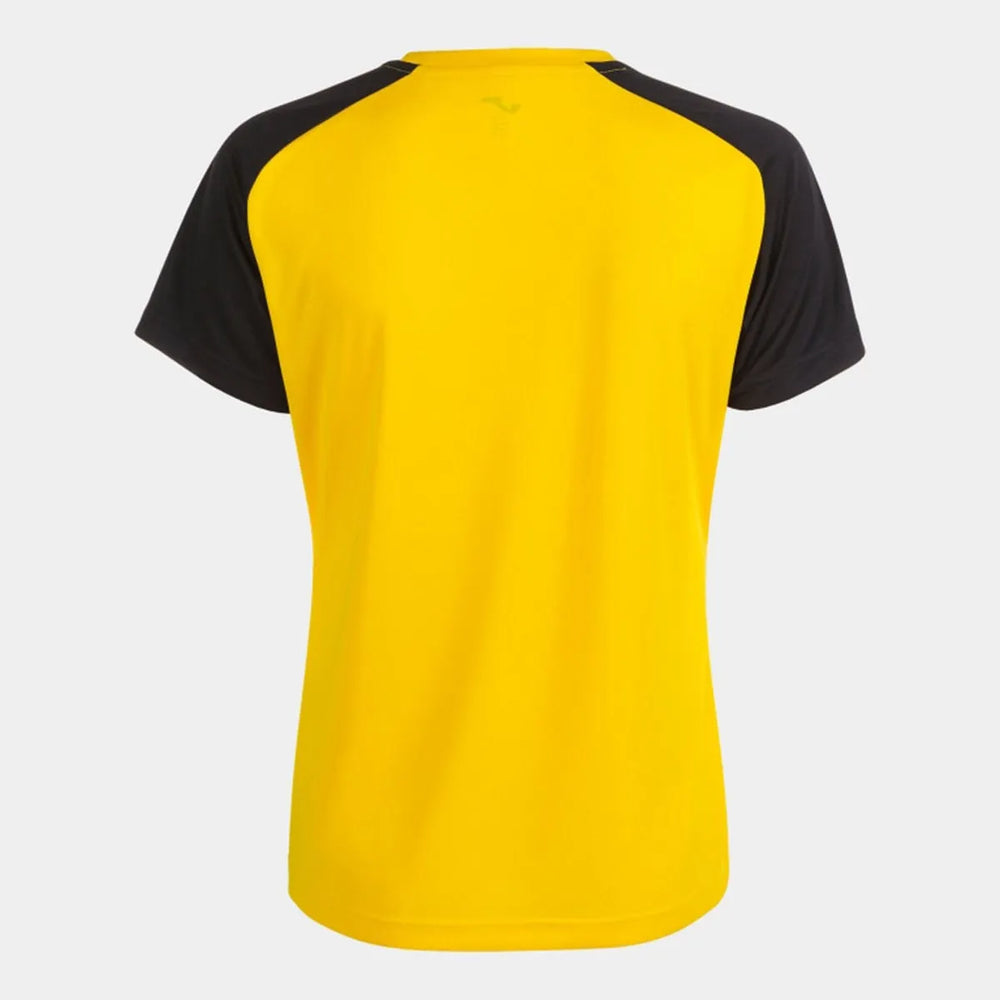 Joma Womens Academy IV T-Shirt - Yellow/Black | Allens Of Kingsbury