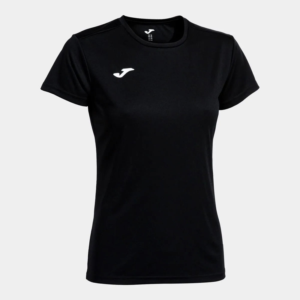 Black Joma women's Combi T-shirt, casual short-sleeve top with a comfortable fit and simple design, ideal for everyday wear.