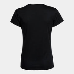 Black Joma women's Combi T-shirt, a comfortable casual top with a classic fit and soft fabric for everyday wear.
