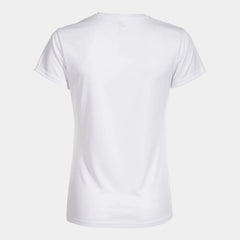 White Joma Girls Combi T-Shirt, a casual cotton tee with short sleeves and Joma branding, perfect for everyday wear.