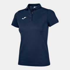 Joma girls' dark navy Hobby polo shirt, casual T-shirt with a classic collar and short sleeves, suitable for everyday wear.