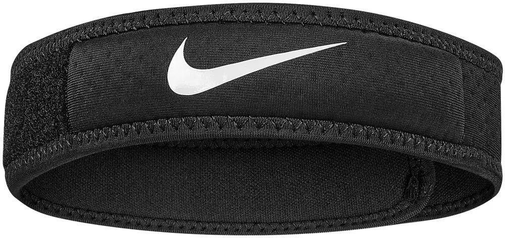 Black Nike Pro Patella Band 3.0 knee support providing compression and stability for athletes and active individuals.