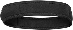 Black Nike Pro Patella Band 3.0 knee support showing adjustable strap and open patella design for stability and comfort.
