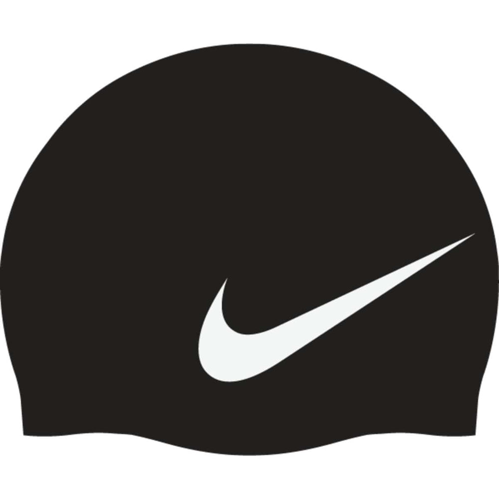 Nike Swim Training Nike Big Swoosh Cap - Black/White | Allens Of Kingsbury